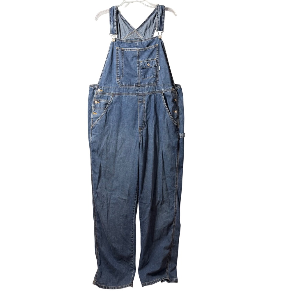Vintage Old Navy Blue Jeans Denim Overalls XL Blue Y2K Carpenter Workwear 2003